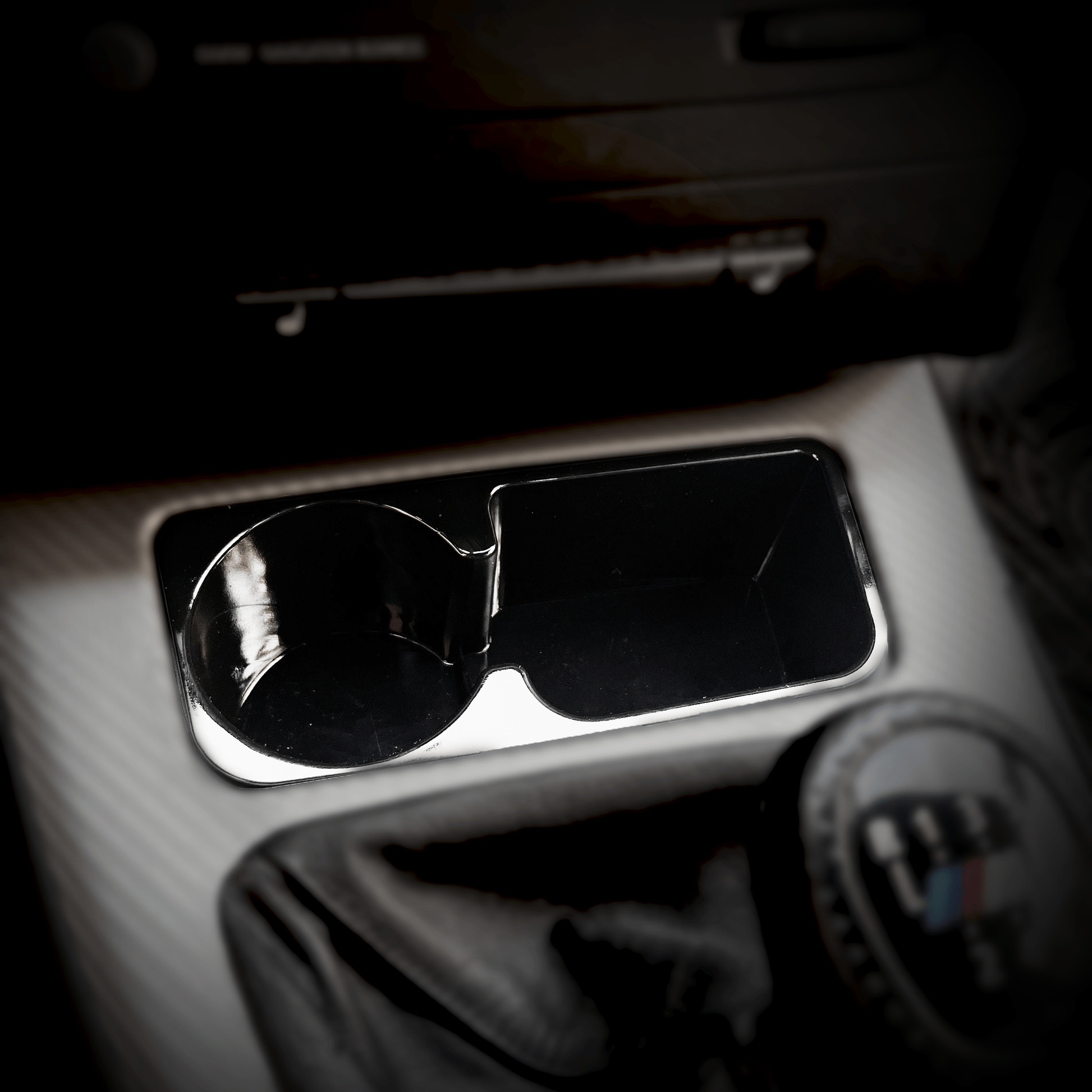 Cup Holder with Integrated Storage Tray for BMW 3 Series (E90–E93) - Exact Designs