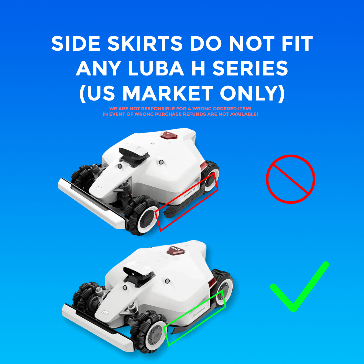 Seitenschutz für Mammotion Luba 1 & 2 – Version 2.0 - Exact Designs